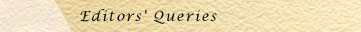 Editors' Queries